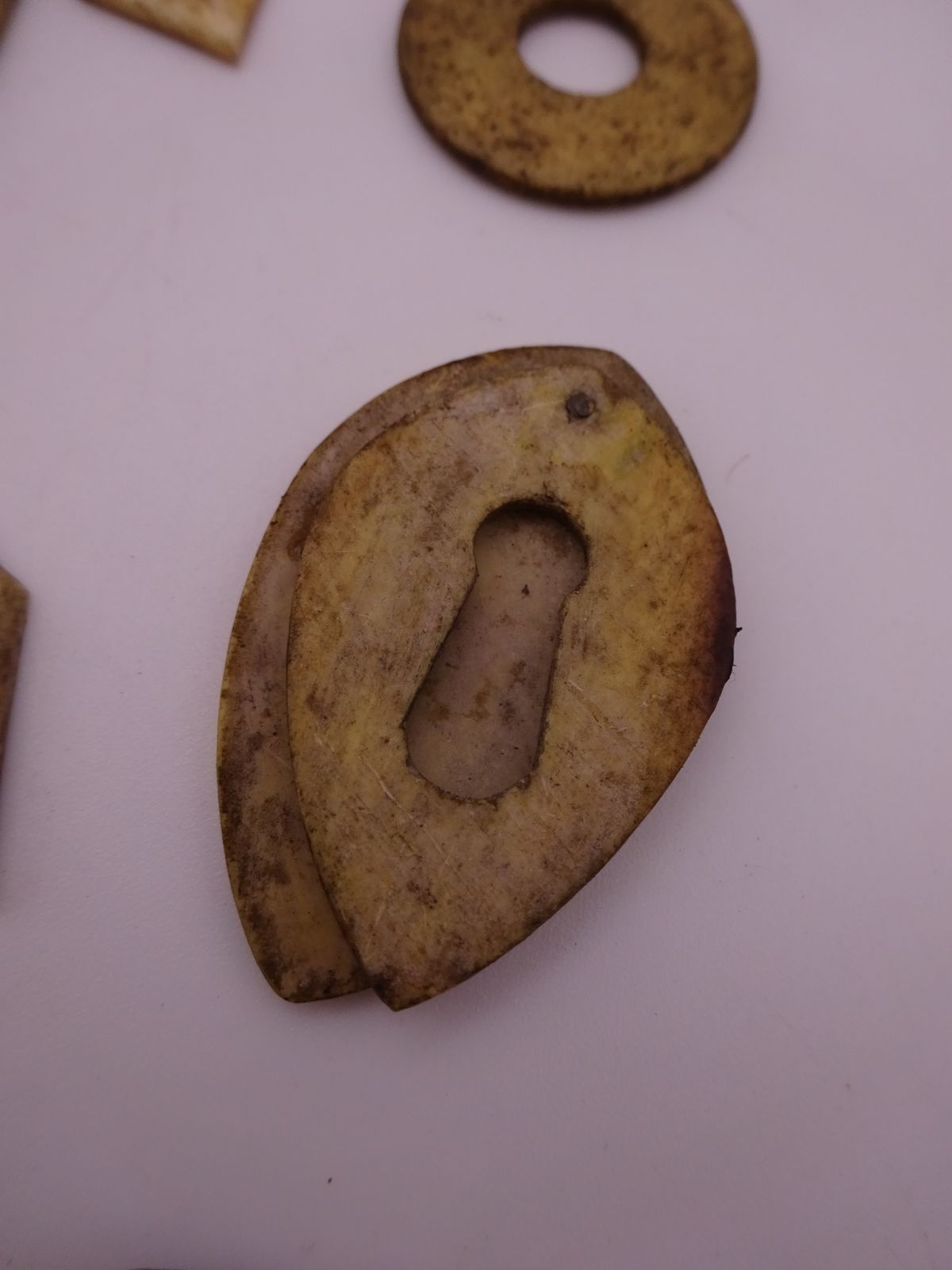 Collection Of Antique Natural Escutcheons For Furniture Restoration photo vintage