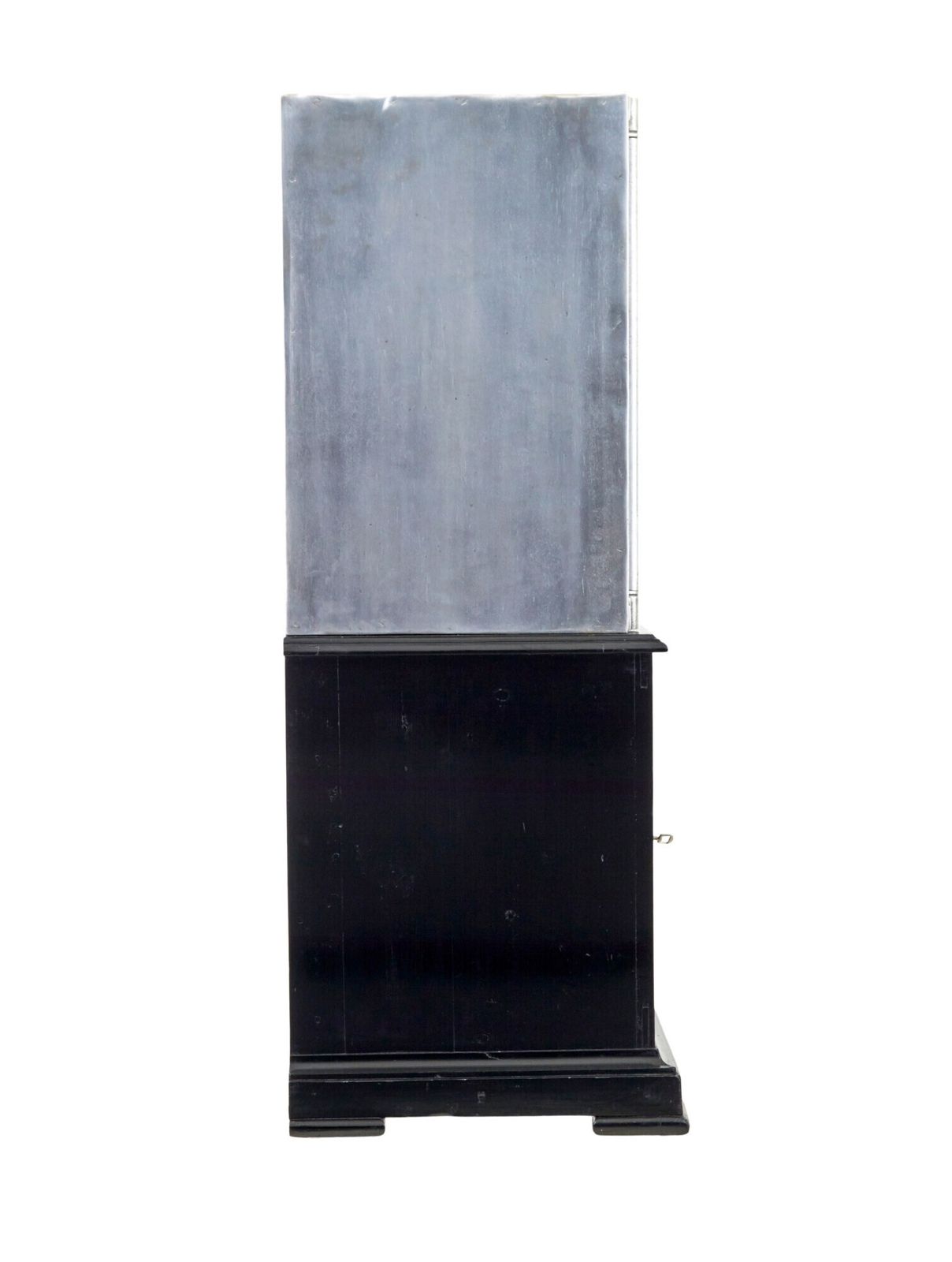 19th Century Danish Polished Steel Safe On Cabinet photo Furniture