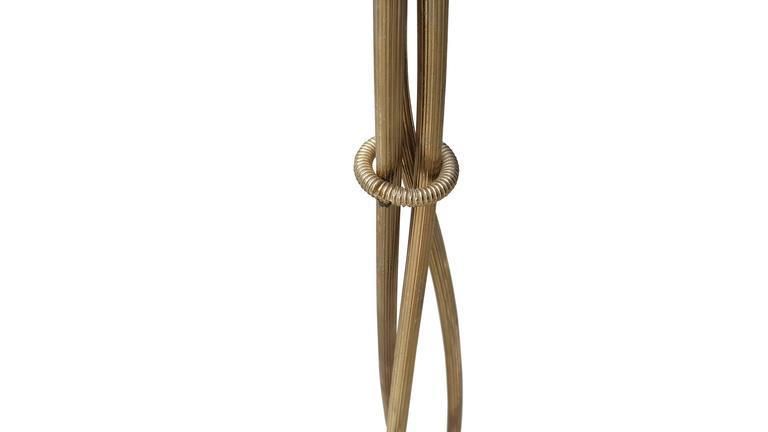 Brass Floor Lamp Attributed To Willy Daro, Mid Century photo for sale