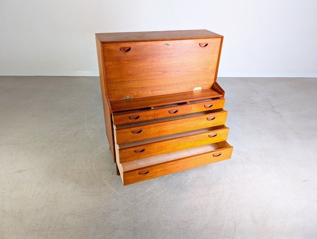 Peter Hvidt Orla Mølgaard Nielsen Secretary Midcentury Søborg Teak photo vintage