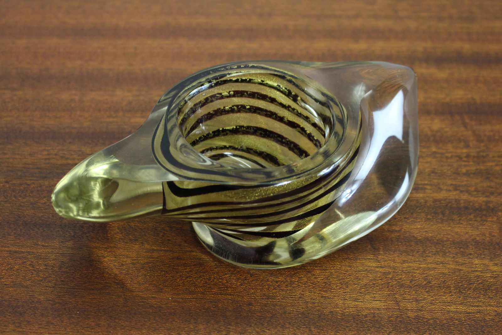 Stylish 1950’s Barovier And Toso Zebrati Bowl Of Unusual Form photo furniture