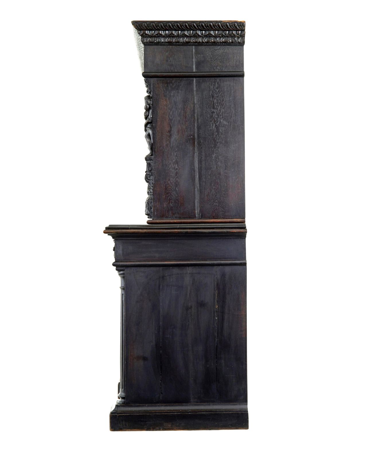 photo for sale Large 19th Century Flemish Carved Oak Cabinet