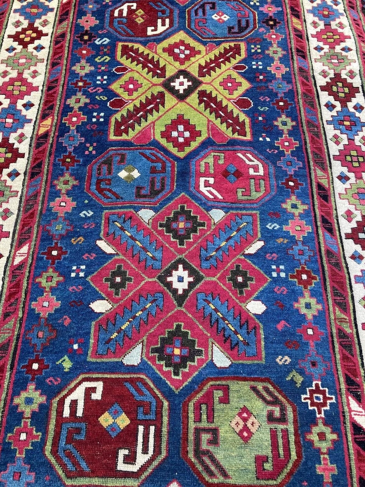 4900.0 Antique Caucasian Talish Long Rug 2.97m X 1.22m photo