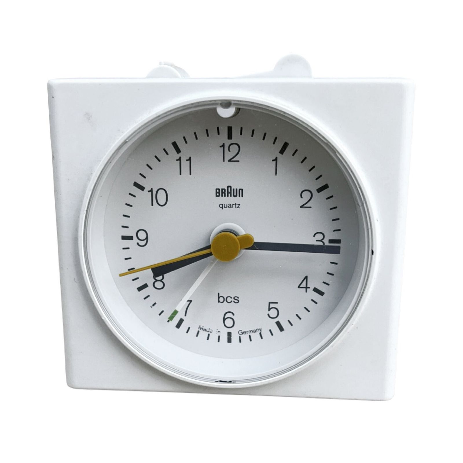White Braun Alarm Clock, Designed By Dietrich Lubs, Germany 1992 photo Home Decor
