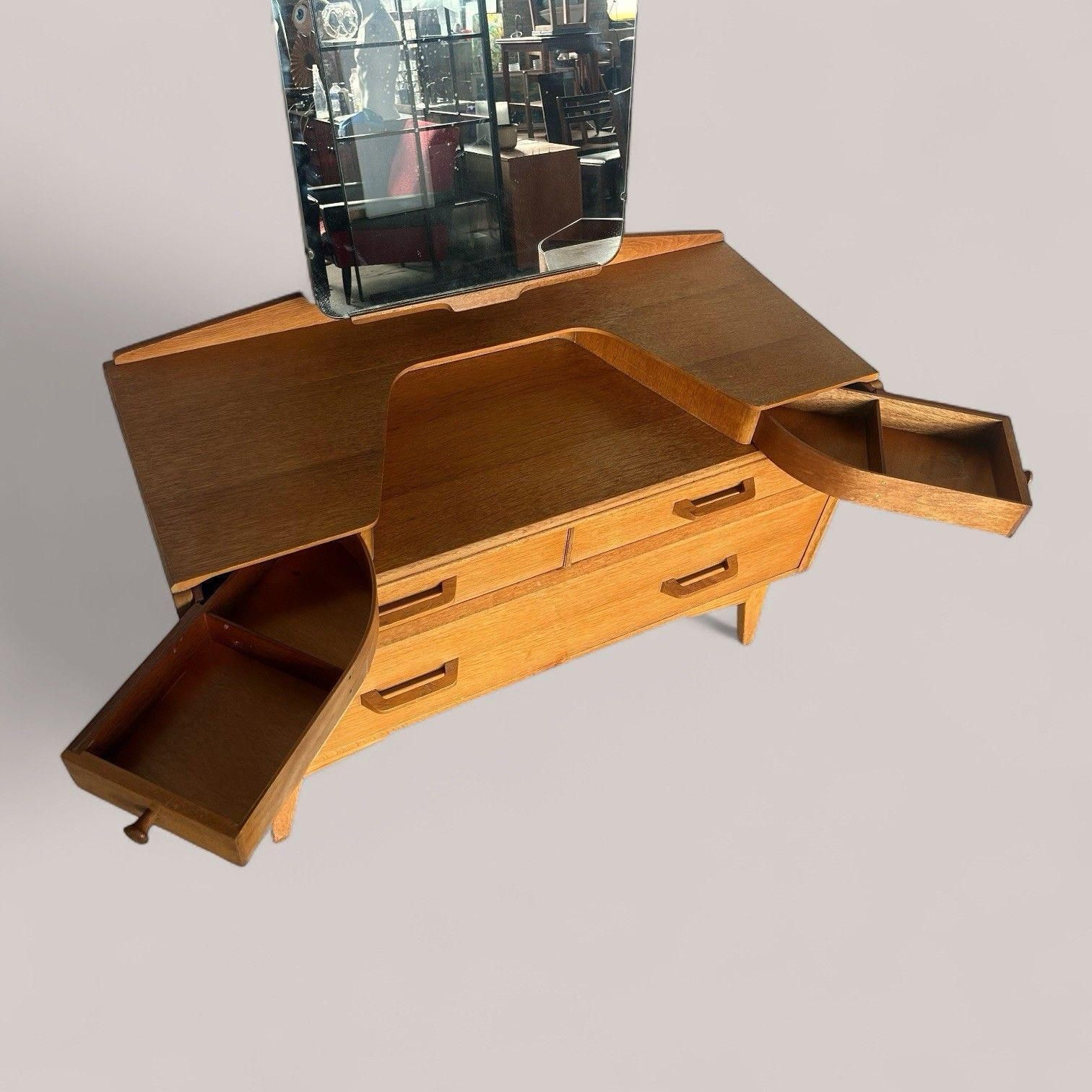 G Plan Brandon Oak Dressing Table With Mirror – 1960s photo buy