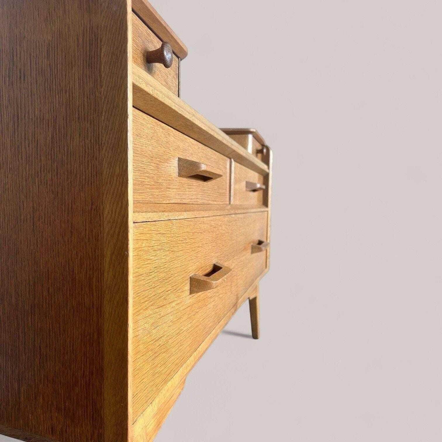 photo furniture G Plan Brandon Oak Dressing Table With Mirror – 1960s