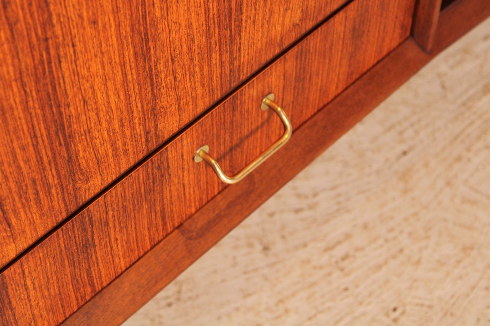 950.0 Mid Century Tola And Teak Sideboard By Everest, Circa 1960s photo
