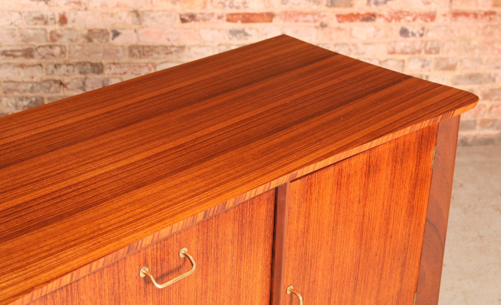 photo buy Mid Century Tola And Teak Sideboard By Everest, Circa 1960s