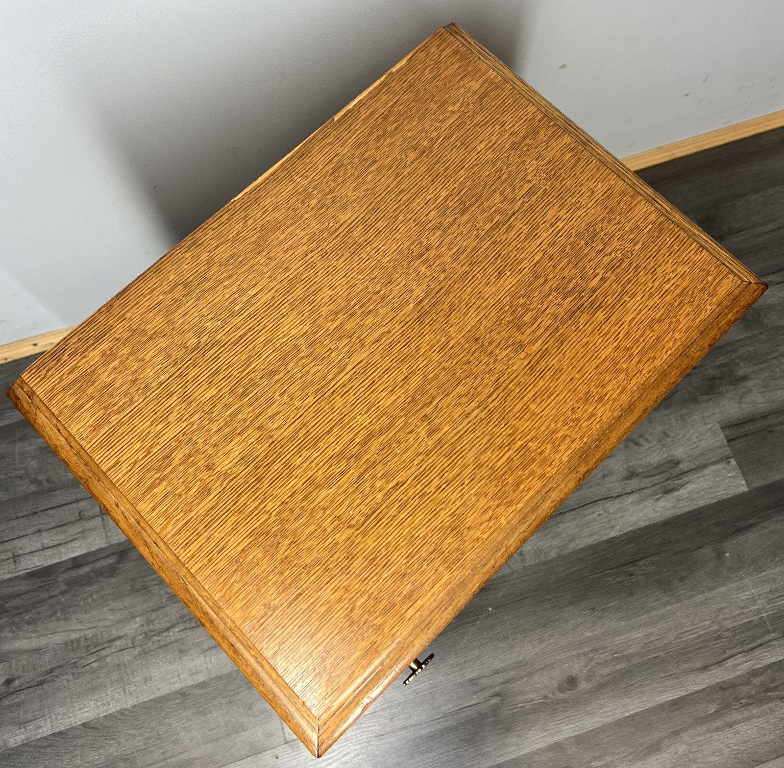 Pair Of  Bedside Tables Vintage French Louis Oak  Nightstands Cabinets Lot 4296 photo vintage