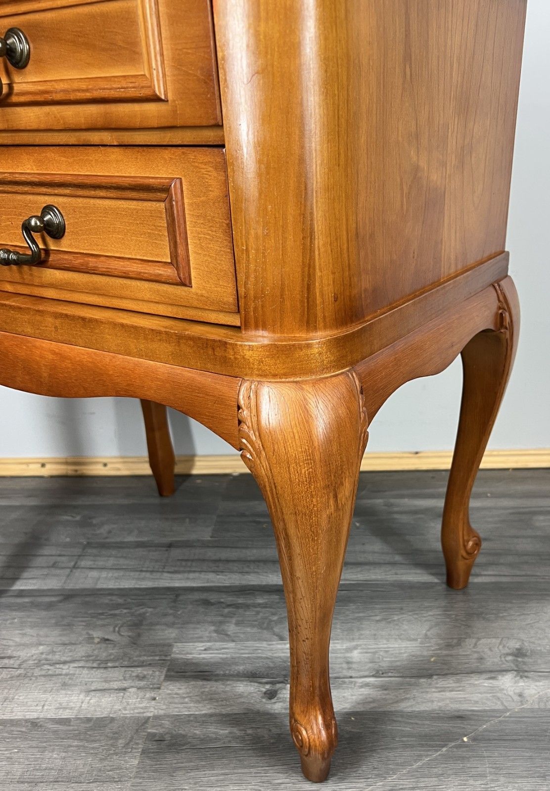 Pair Of  Bedside Tables Vintage French Louis XVI Nightstands Cabinets Lot 4306 photo vintage