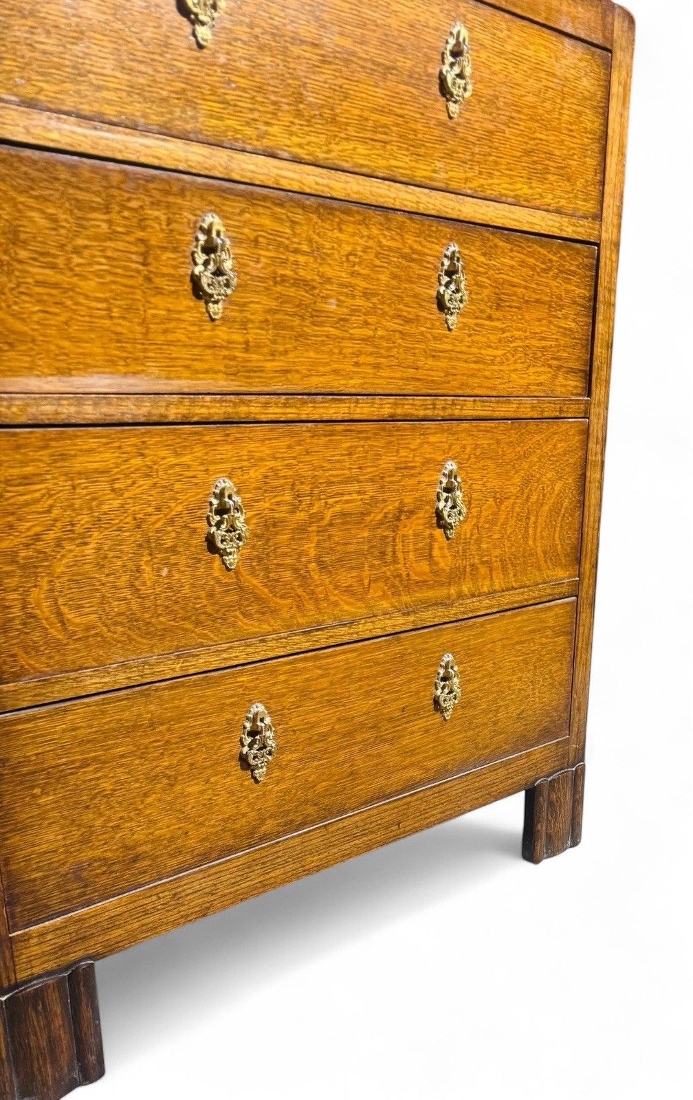 Antique Oak Chest Of Drawers Jacobean Style Superior Quality C1920s photo furniture