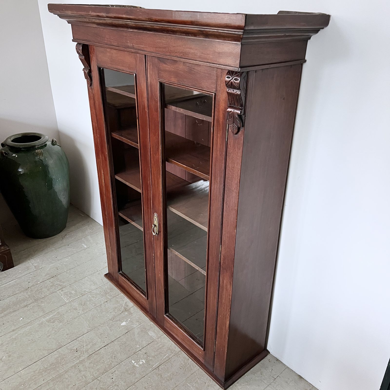 Wooden Glazed Shelving Unit photo furniture