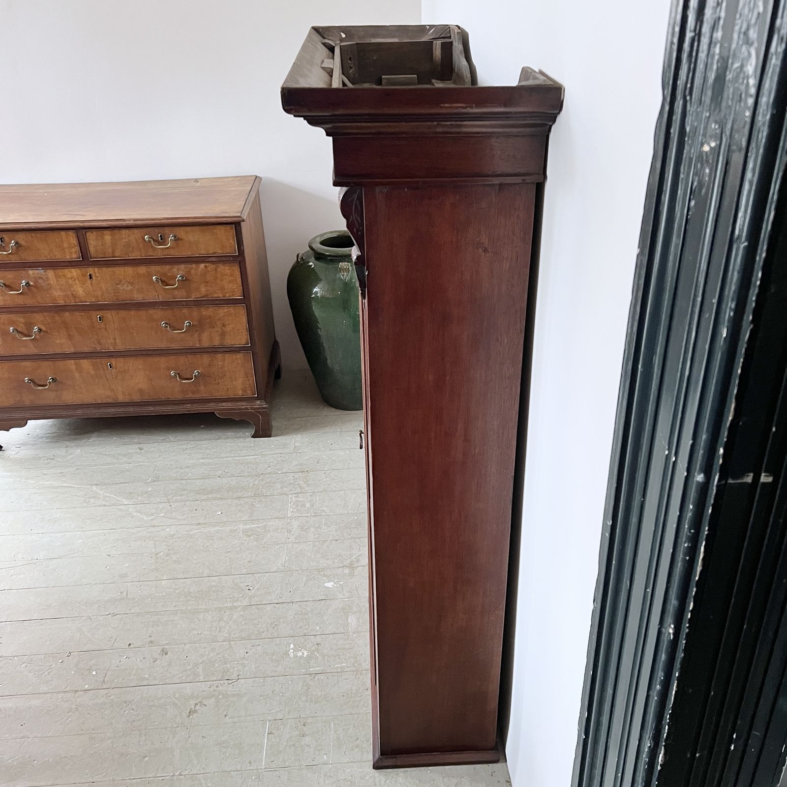 Wooden Glazed Shelving Unit photo buy