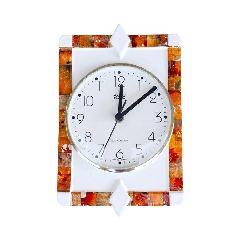 Usl Radio Controlled Wall Clock | Germany | 1980s/1990s | Vintage Ceramic Frame photo buy