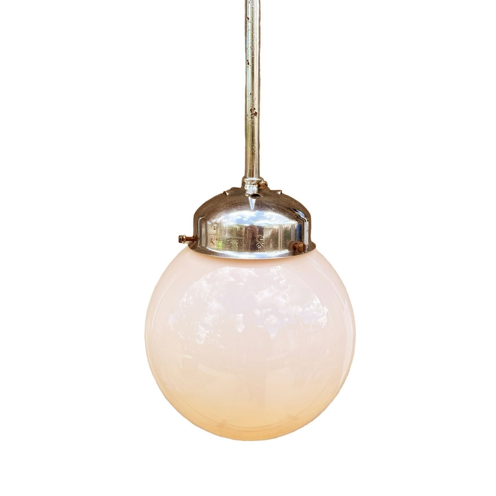 Art Deco Pendant Lamp, Napako, Czechoslovakia, 1940s. photo 165.0