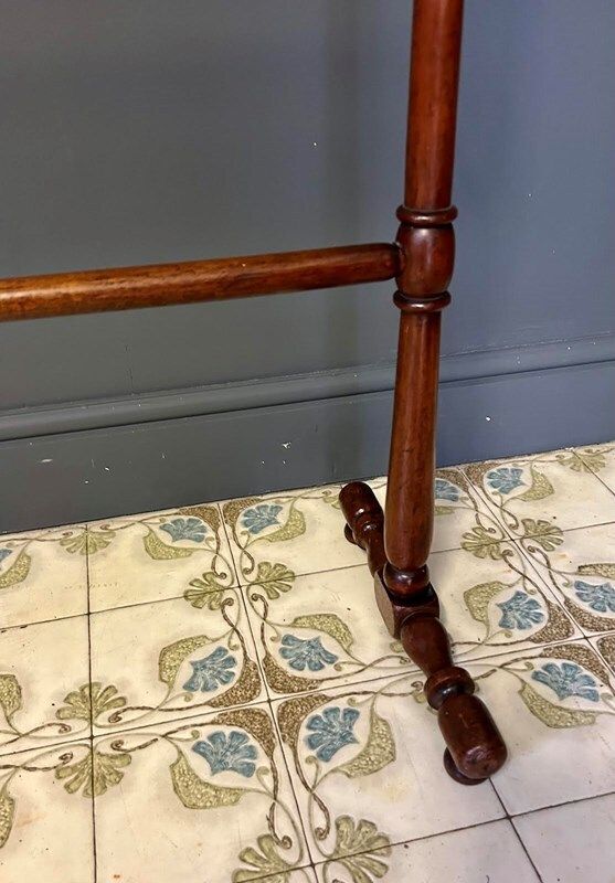 Antique Wooden Towel Rail, Early 20th Century photo Furniture