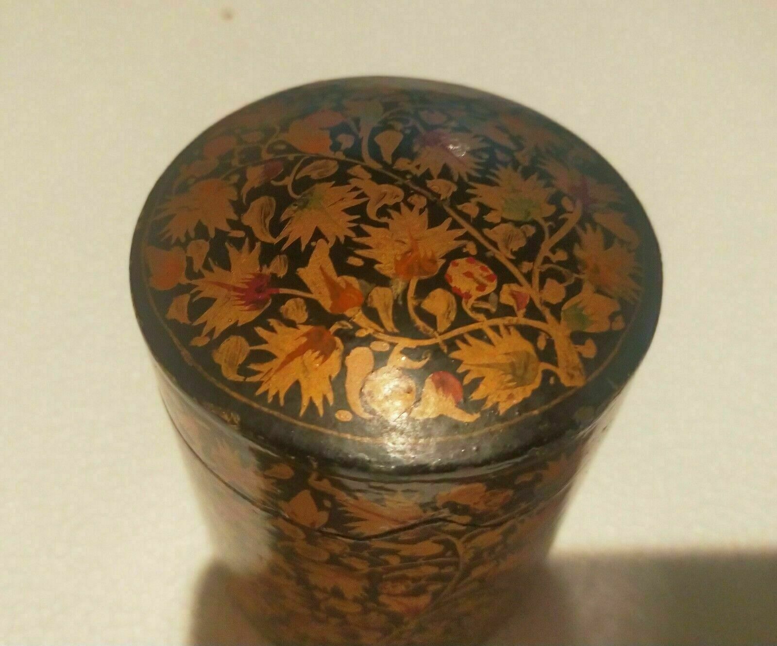 Papiermache Box Antique 19th Century   Antique 19th Century Papiermache Box photo furniture