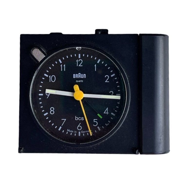 Braun Alarm Clock, Travel Clock, Designed By D. Rams, Germany, 1970s.