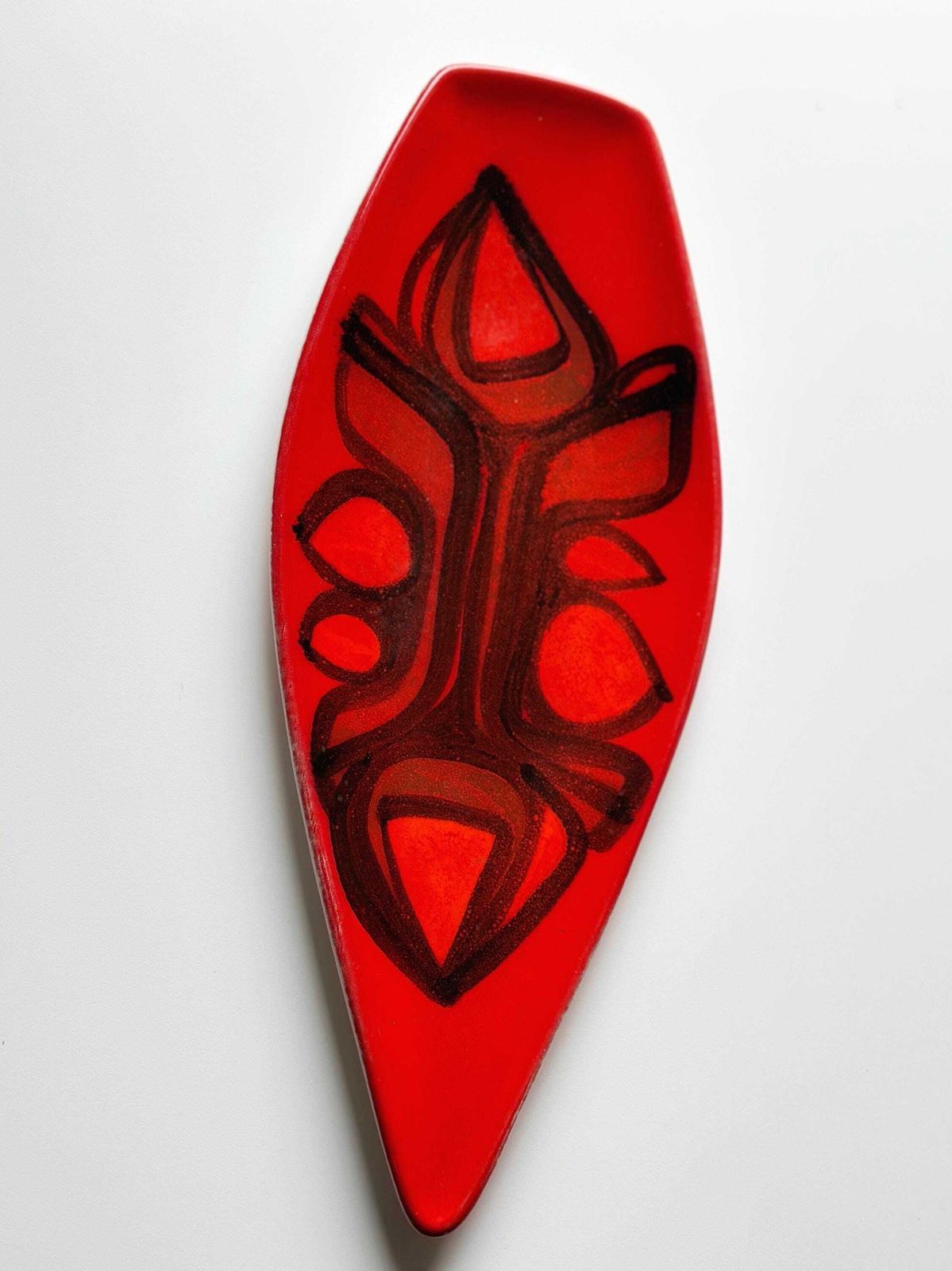 Modernist Poole Pottery Aegean Large Dish, C.1965–72 With Monogram Attributed To Diana Davis