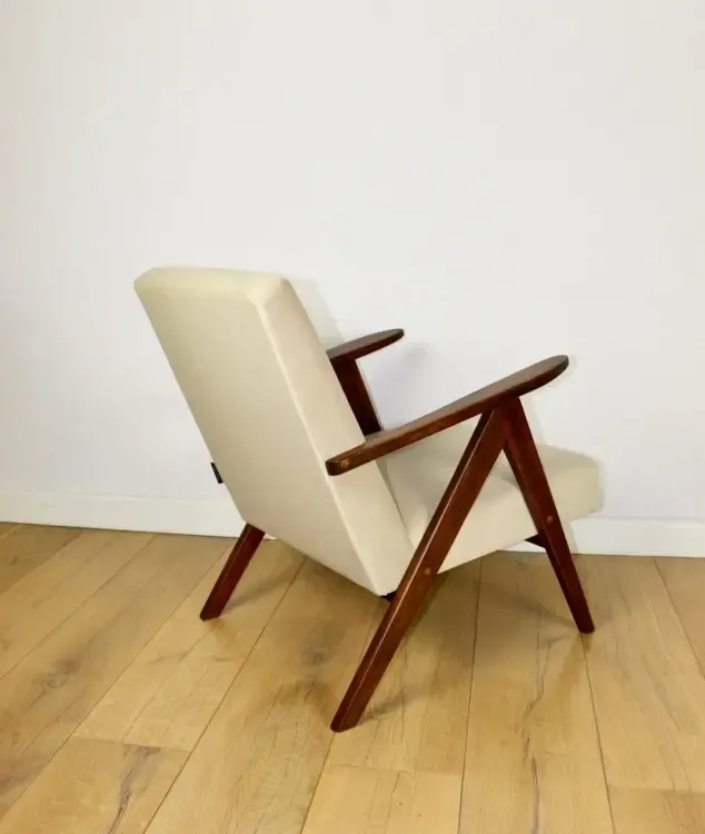 Vintage B 310 Var Armchair In Beige Velvet From The Jade Series   2 Pieces Available photo Furniture