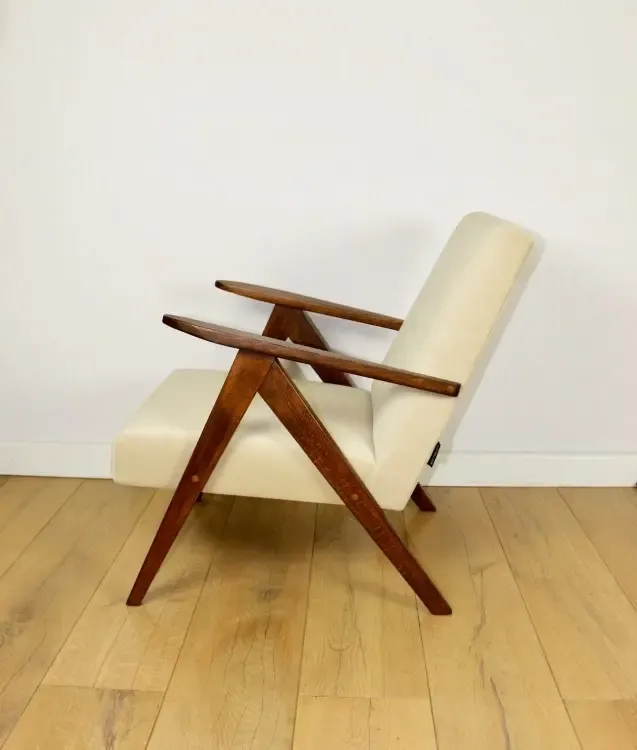 Vintage B 310 Var Armchair In Beige Velvet From The Jade Series   2 Pieces Available photo buy