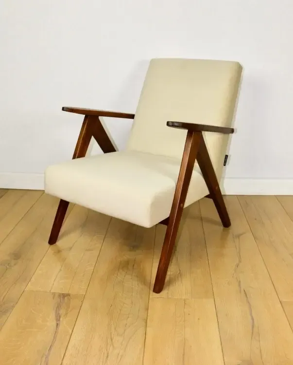 Vintage B 310 Var Armchair In Beige Velvet From The Jade Series   2 Pieces Available photo vintage