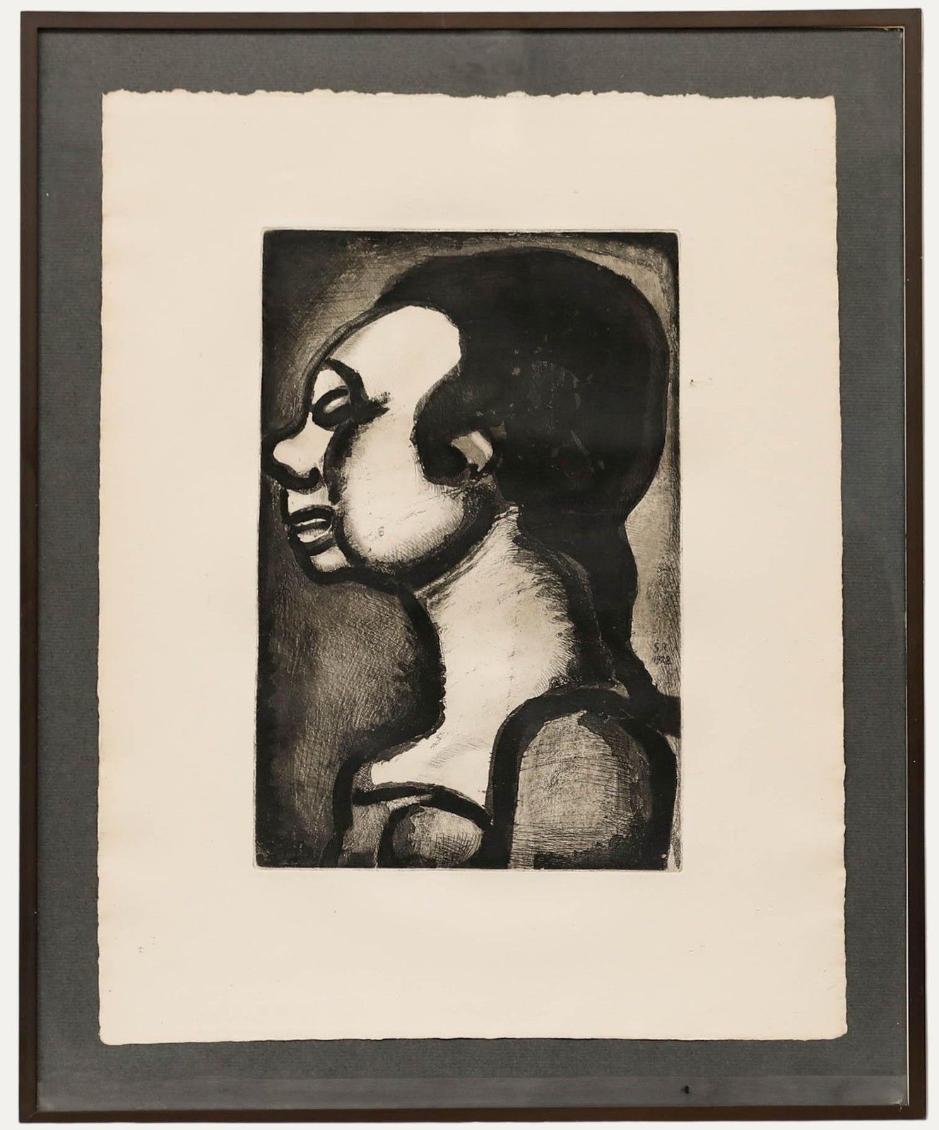 Georges Rouault (1871 1958) 1928 Etching, Femme Hideuse