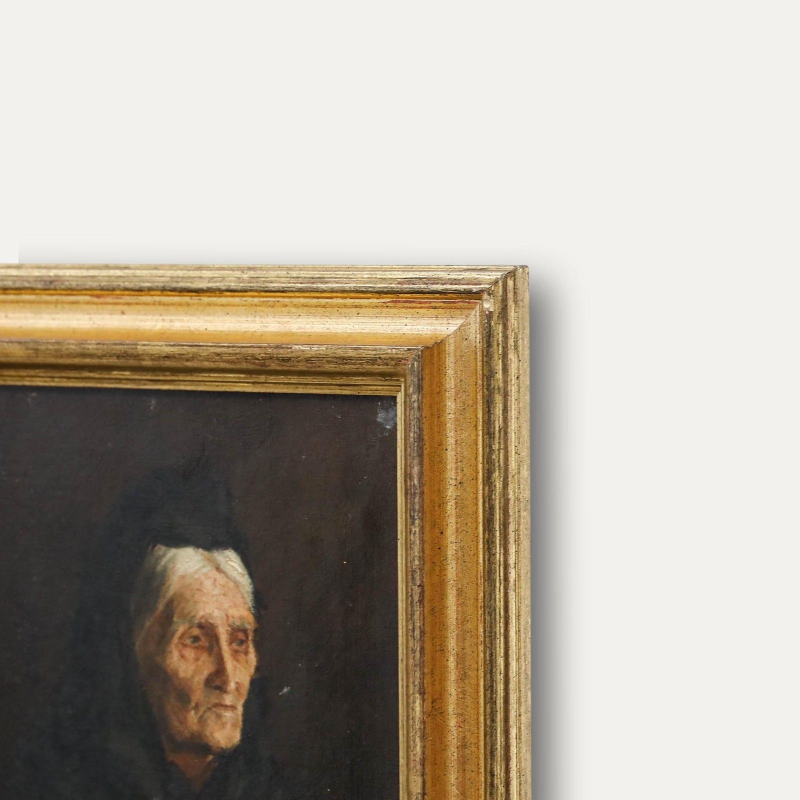 E. Hunter Late 19th Century Oil, Lady In Mourning photo 395.0