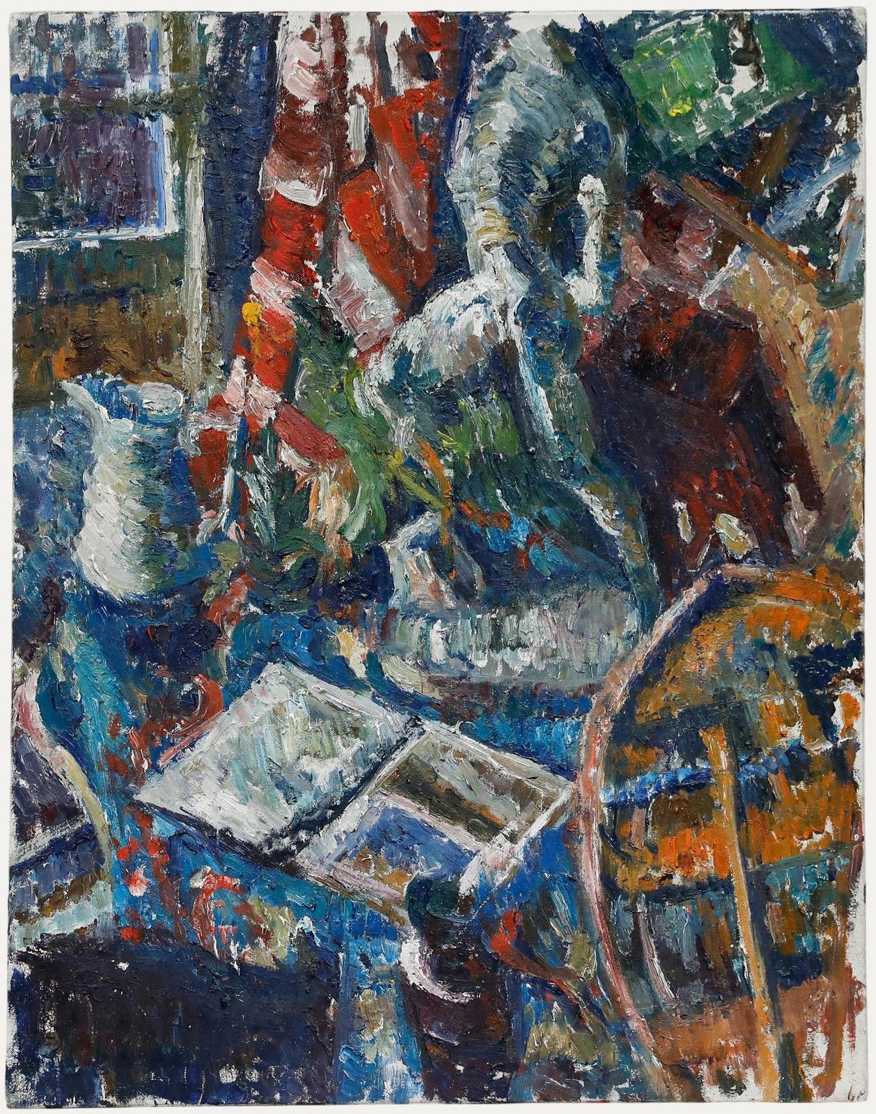 Mark Ford Contemporary Oil, Still Life With Open Book