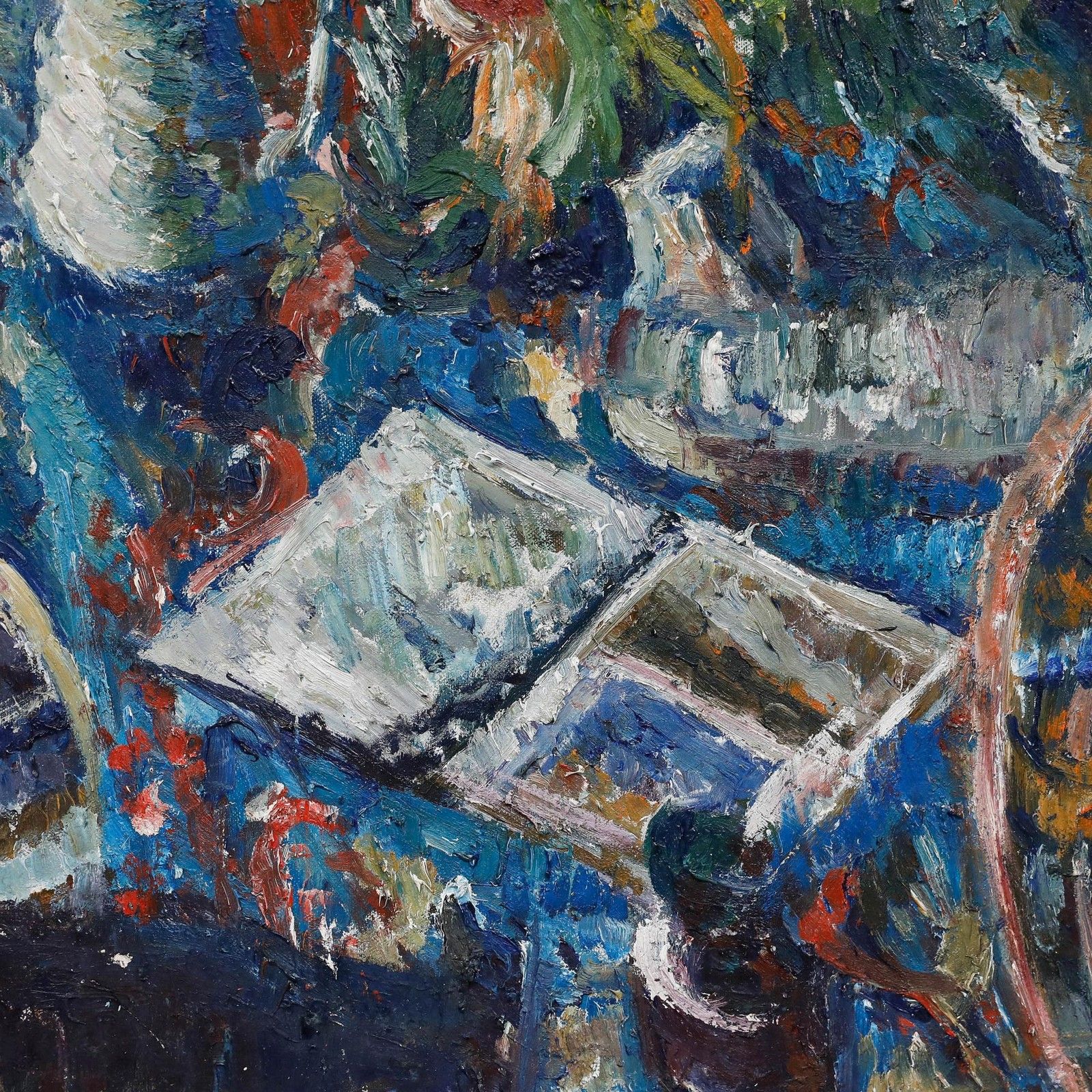 Mark Ford Contemporary Oil, Still Life With Open Book photo furniture
