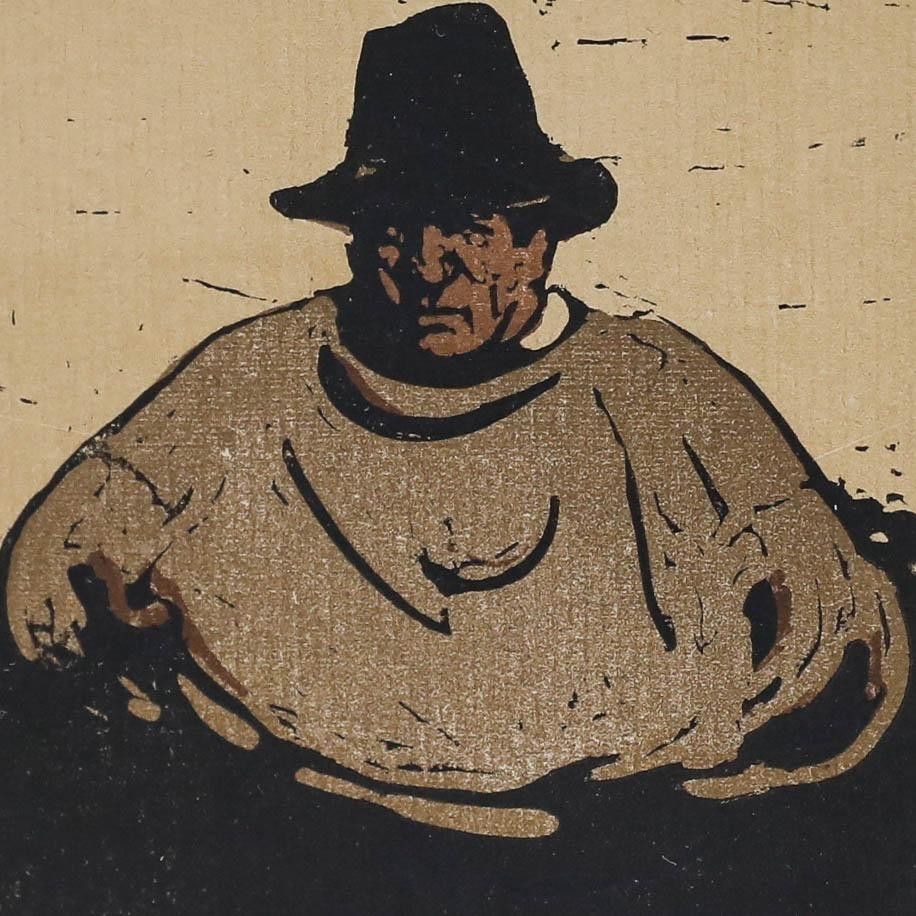 Sir William Nicholson (1872 1949) Early 20th Century Lithograph, A Fisherman photo 250.0