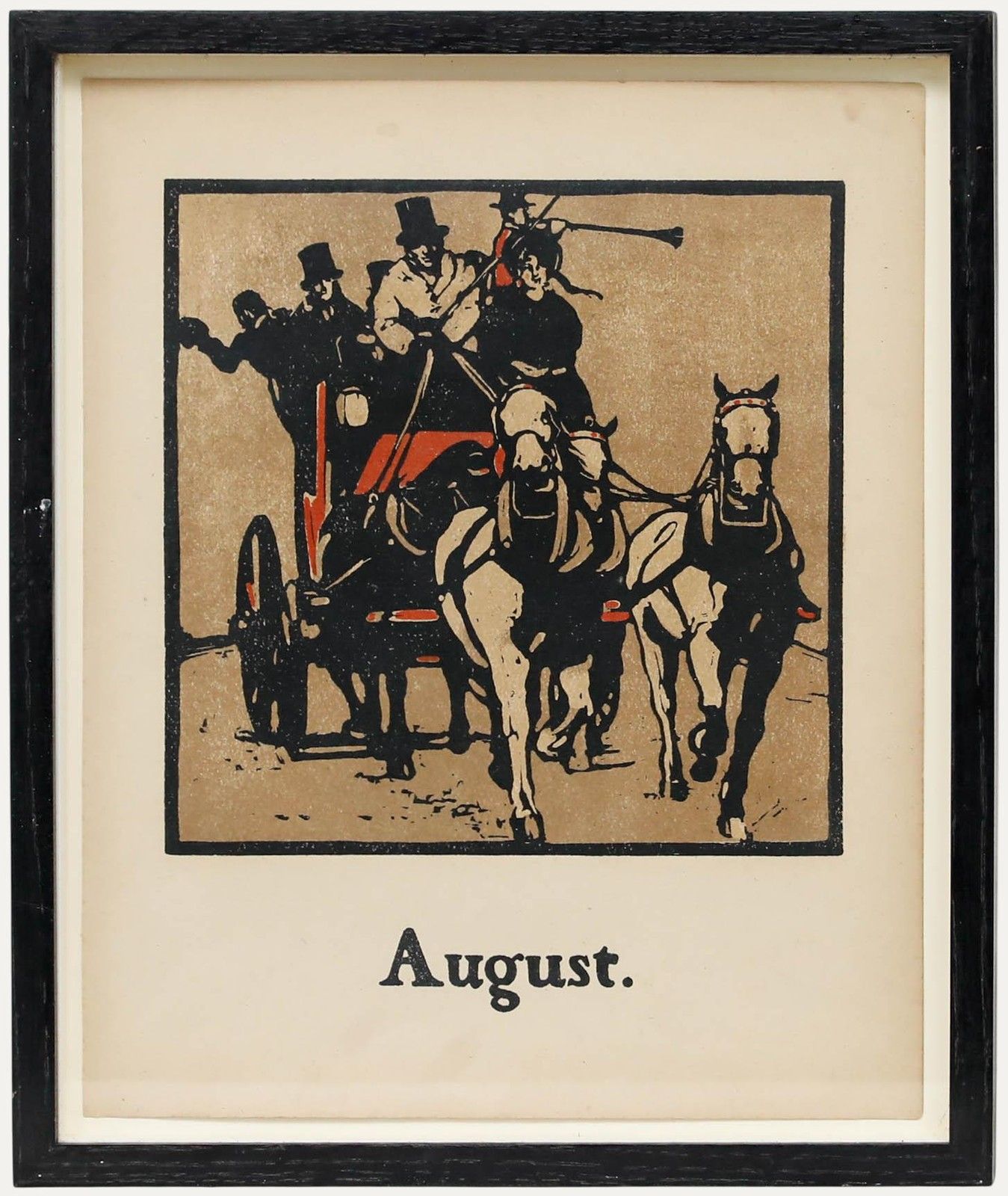 Sir William Nicholson (1872 1949) Early 20th Century Lithograph, August