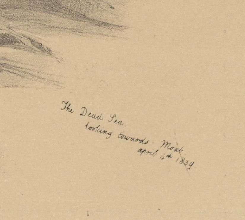 Louis Haghe After David Roberts 19th Century Lithograph, The Dead Sea photo 175.0