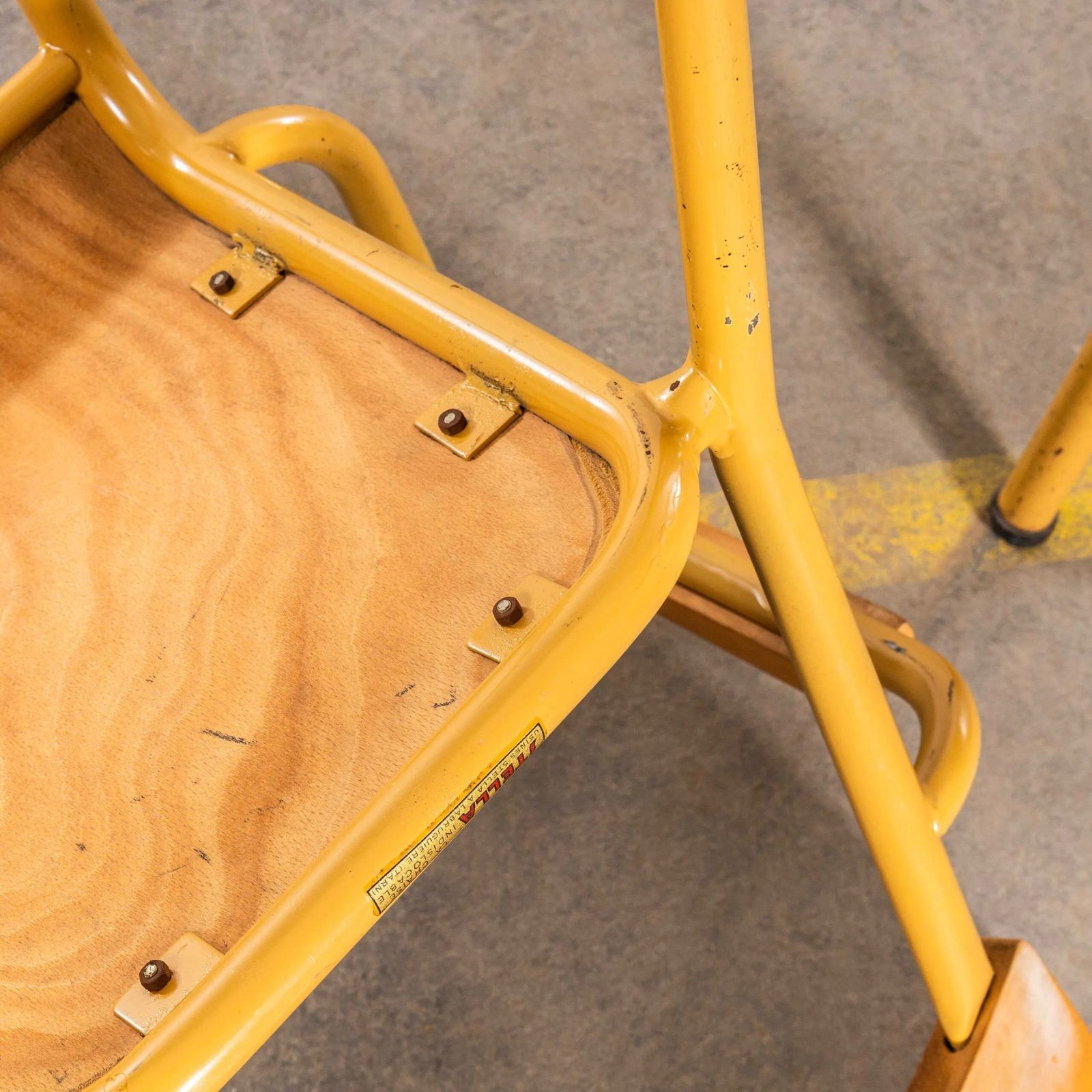 1950’s French Mustard Stella Armchairs – Pair photo buy