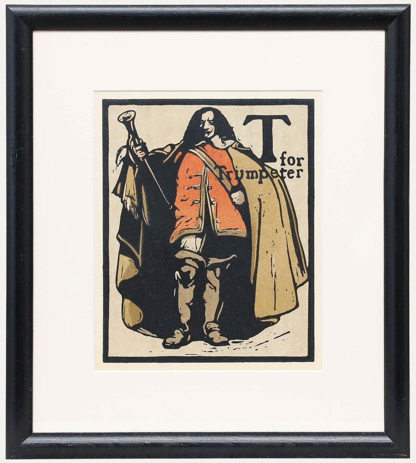 Sir William Nicholson (1872 1949) Early 20th Century Lithograph, T For Trumpeter