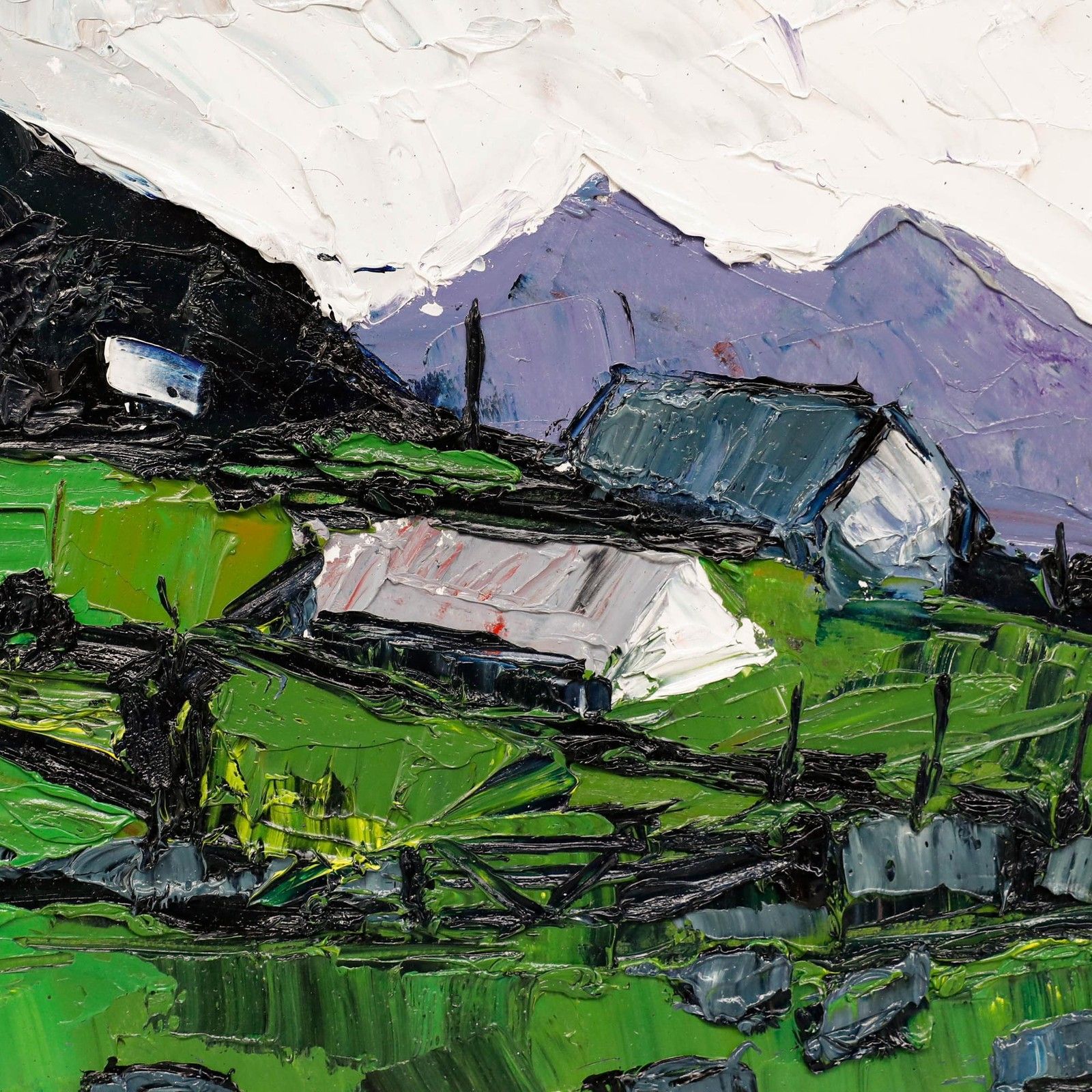 Daniel Nichols Contemporary Oil, View Of The Mountains photo 175.0