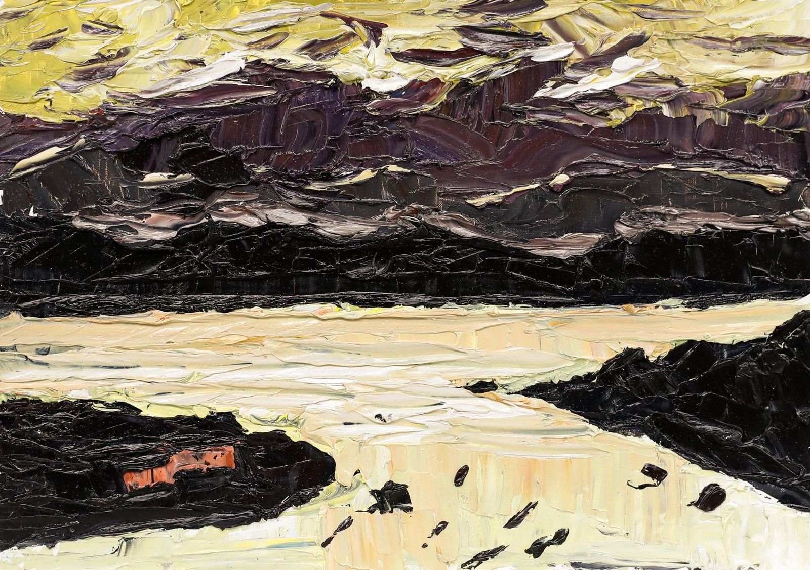 Daniel Nichols Contemporary Oil, As The Tide Comes In photo furniture