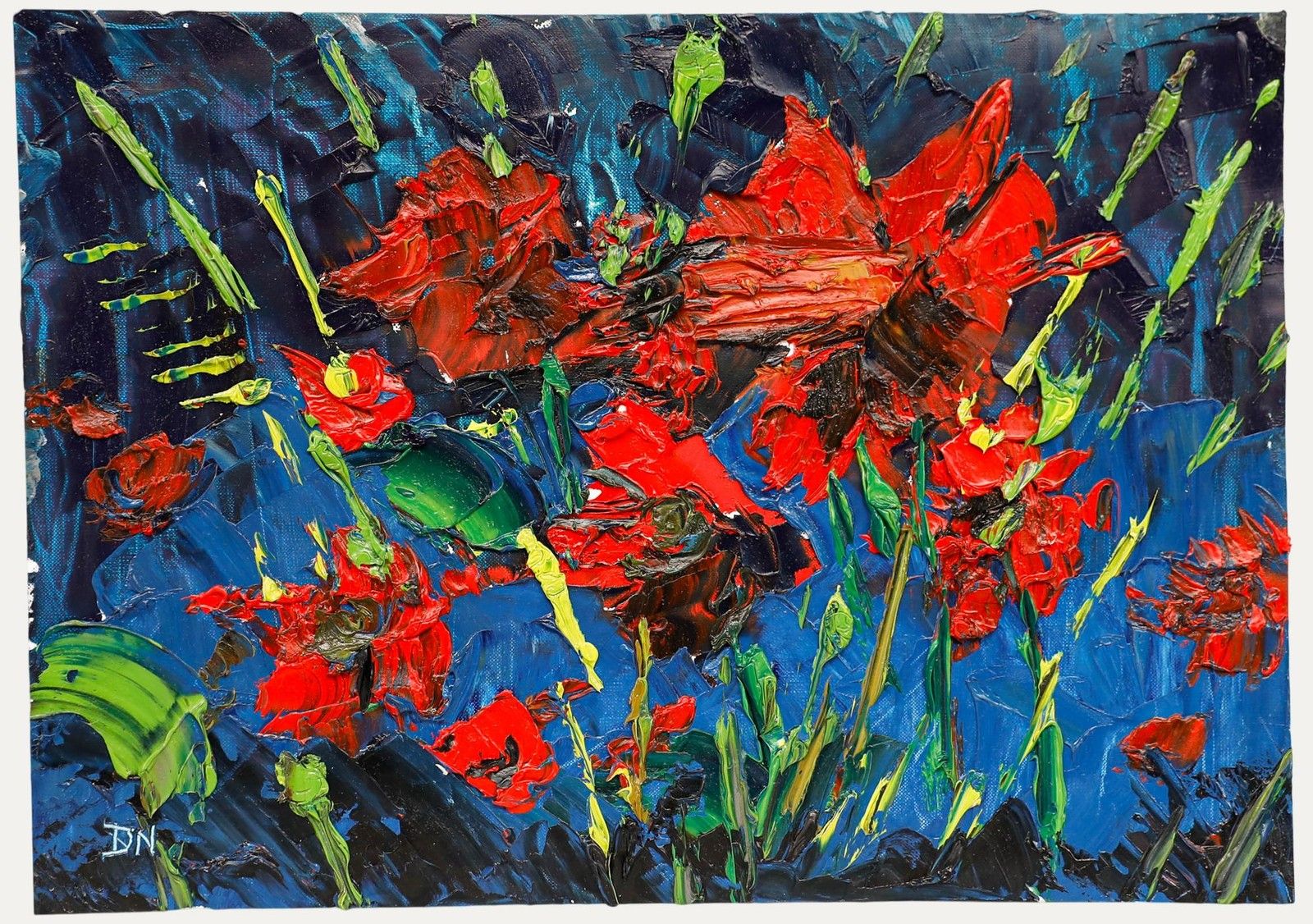 Daniel Nichols Contemporary Oil, Poppies