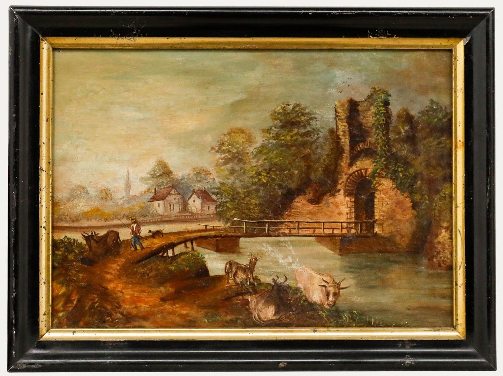 19th Century Oil Bridge To The Ruin
