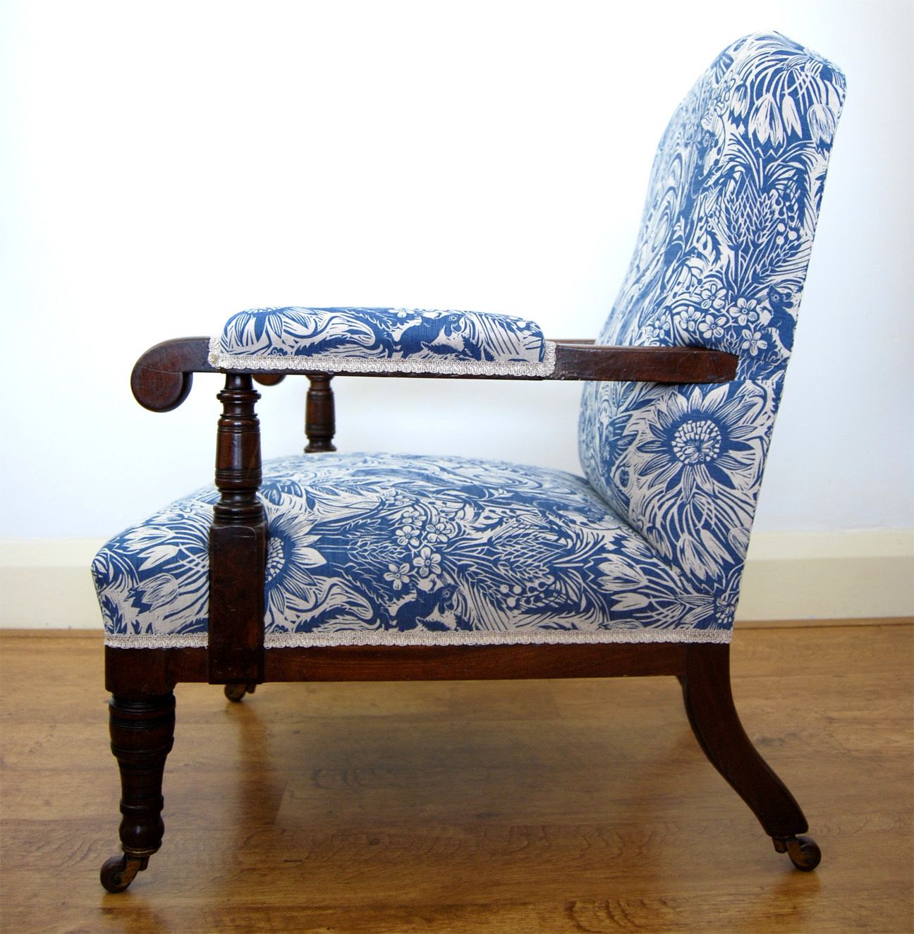 Victorian Upholstered Armchair / Easy Chair By Marsh, Jones & Cribb photo vintage