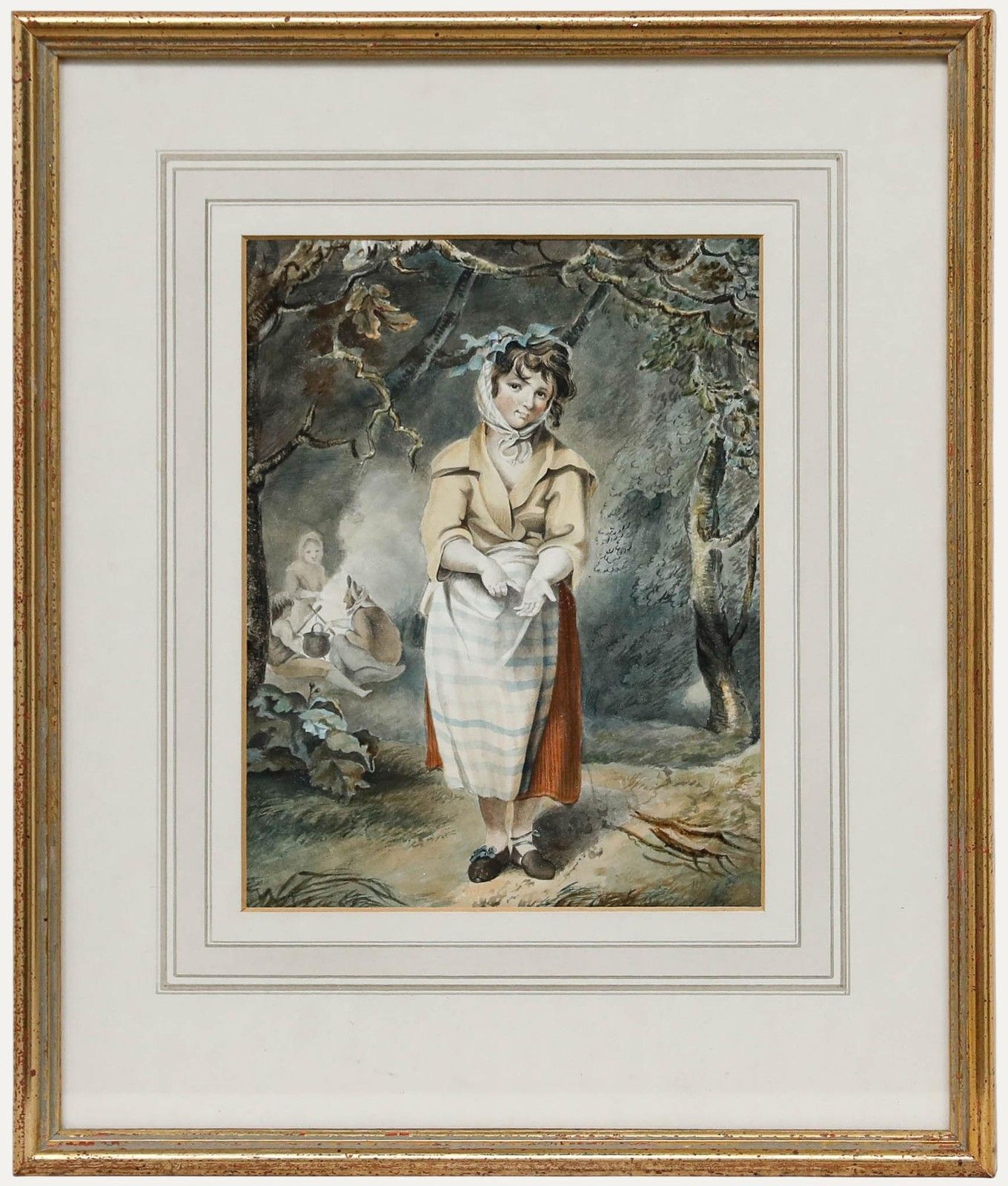 After Richard Westall Ra (1785 1836) Watercolour, The Little Traveller