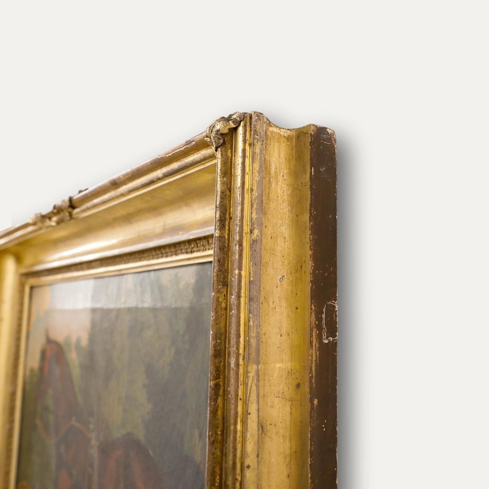 Framed English School 19th Century Oil A Favourite Bay Hunter photo 1250.0
