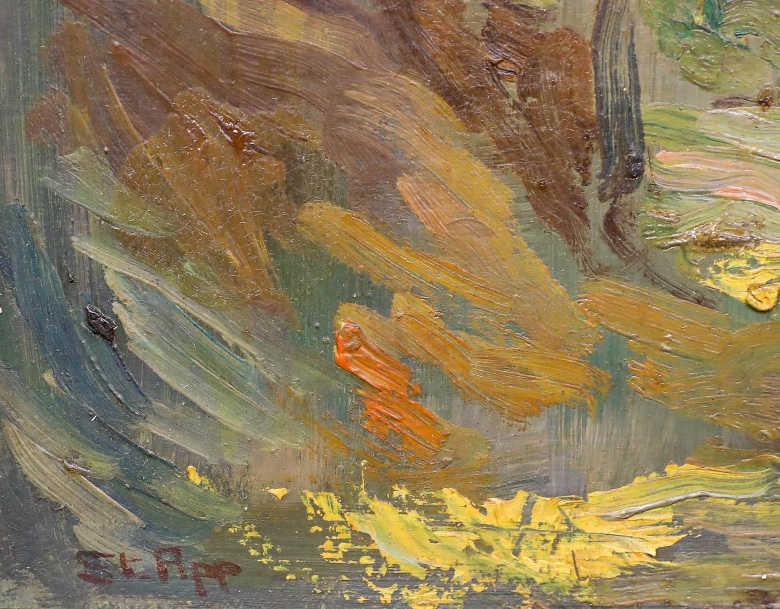Stanisław Appenzeller (1901 1980) Framed Oil, Lover In The Woods photo vinterior