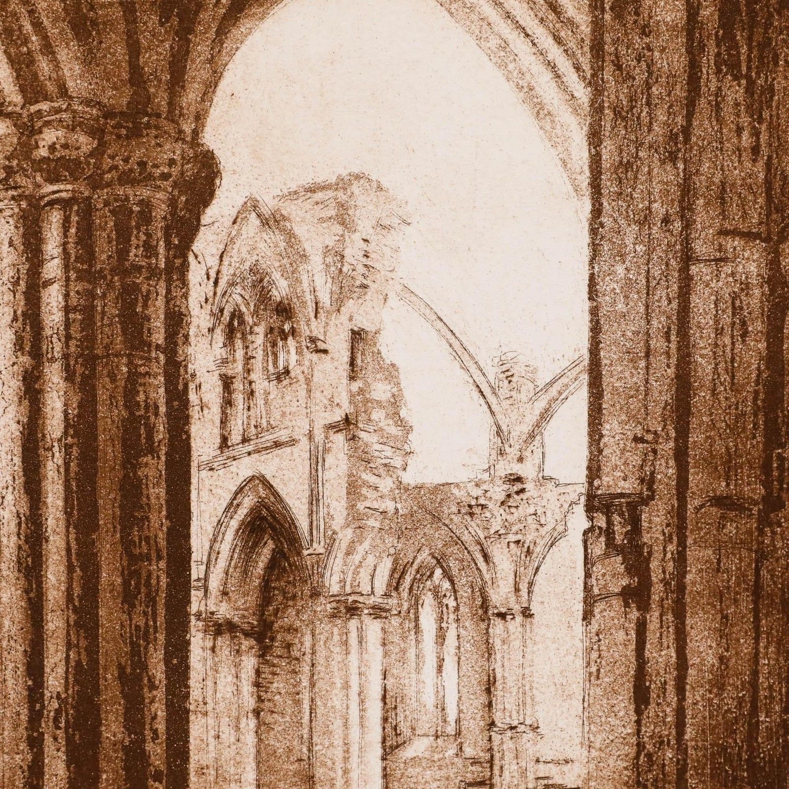 Pat Mallinson (1930 2008) 20th Century Etching, Melrose II photo Art