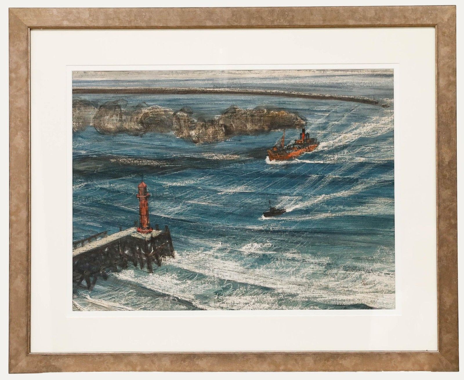 Thomas William Ward (1918 2000) 20th Century Watercolour, The Last Steamer