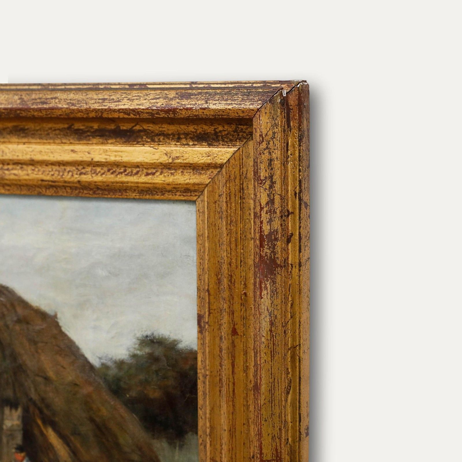Johan Scherrewitz (1868 1951) Framed Late 19th Century Oil, The Sheepfold photo 650.0