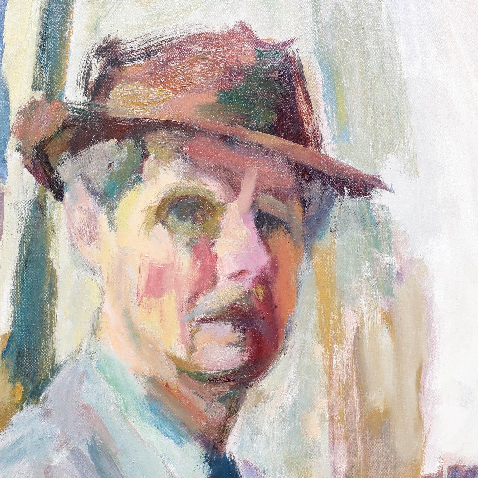 Willem Kouwer Boomkens (1911 1991) 20th Century Oil, Self Portrait photo Art