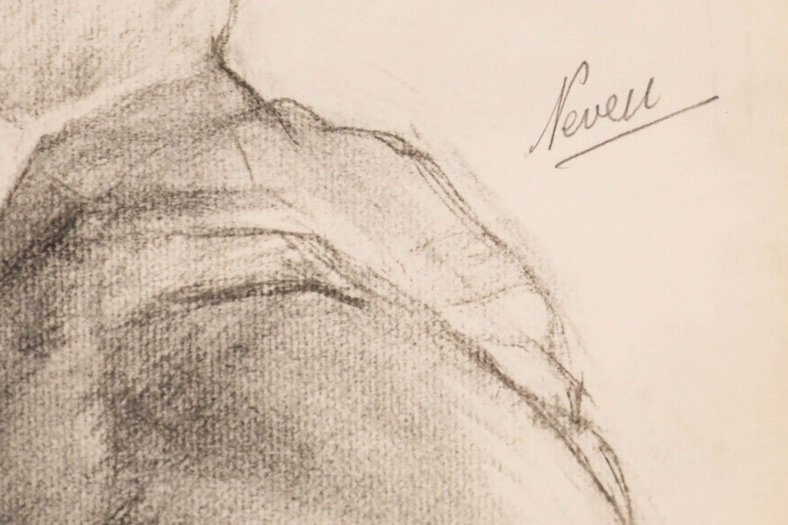 Pierre Neveu (B.1929) Mid 20th Century Graphite Drawing, Academic Study III photo 195.0