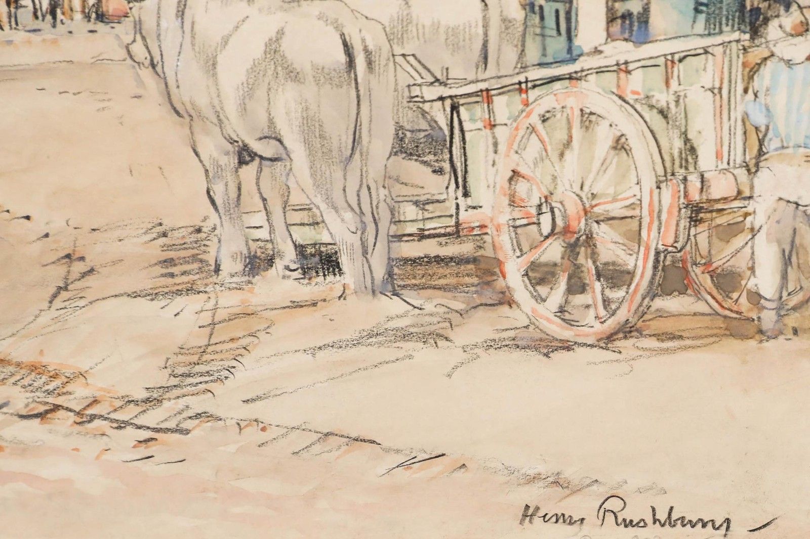 Sir Henry George Rushbury Ra (1889 1968) 1968 Watercolour, Orvieto photo vinterior