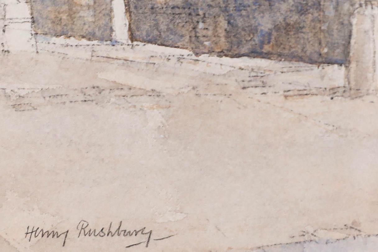 Sir Henry George Rushbury Ra (1889 1968) 20th Century Watercolour, Auray photo vinterior